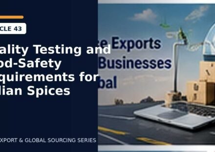 Quality Testing and Food-Safety Requirements for Indian Spices